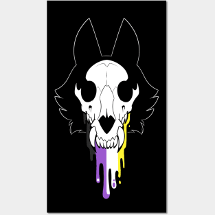 Skull Pride - Nonbinary Posters and Art